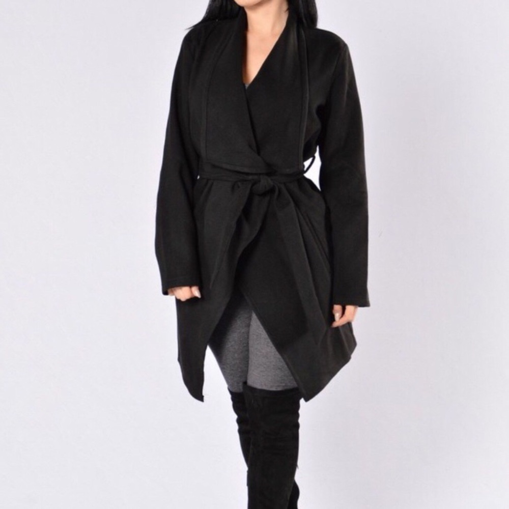 Black Wrap Coat